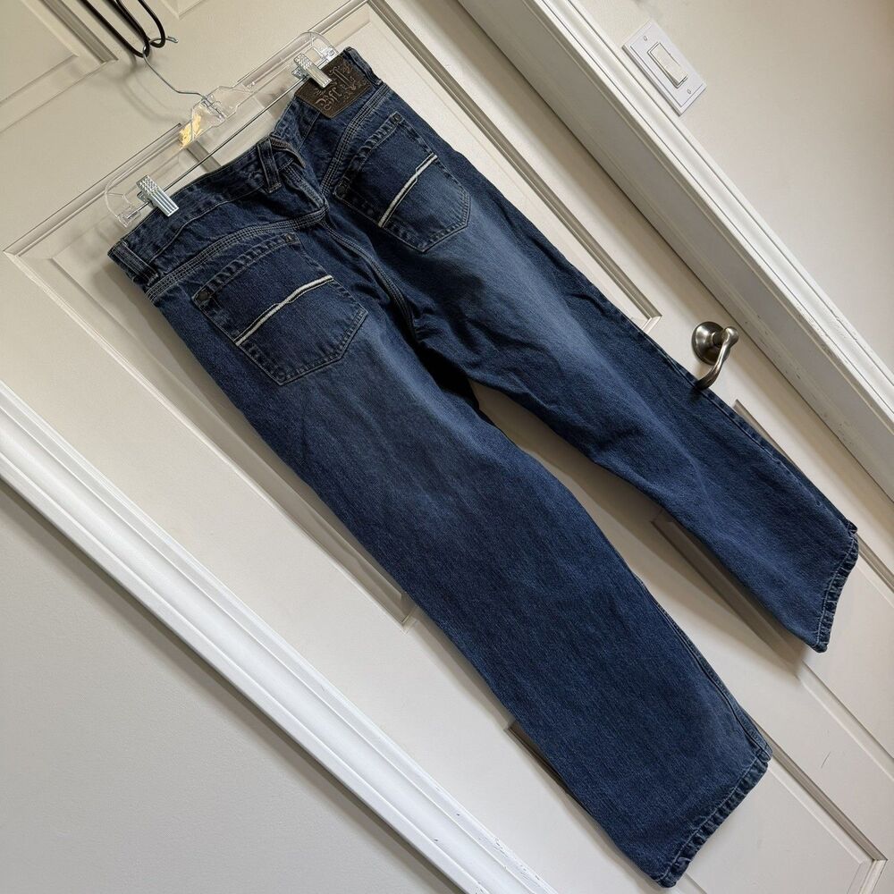 BKE Buckle Men Jeans 36 Blue Denim Robby Straight Relaxed Vintage Y2K 30” inseam
